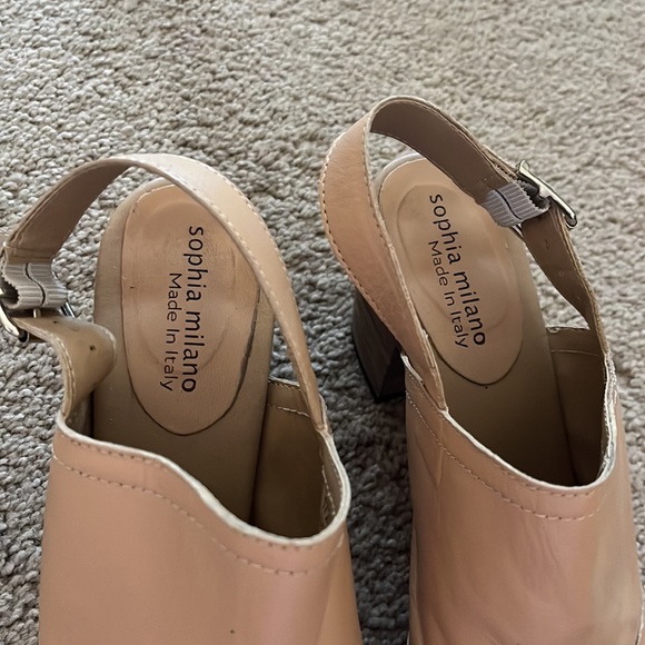 Tan Block Heels - Picture 6 of 7